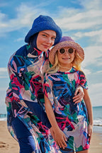 Lycra Navy Burkini Modest Swimwear M2497 Covered Burkini Swimwear La Vie Bien Lycra Navy Burkini Modest Swimwear M2497