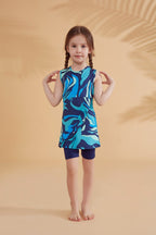 Lycra Navy Kids Swimsuit K2334 Kız Çocuk Mayo La Vie Bien Lycra Navy Kids Swimsuit K2334