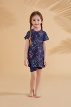 Lycra Navy Kids Swimsuit K2337 Kız Çocuk Mayo La Vie Bien Lycra Navy Kids Swimsuit K2337