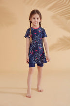 Lycra Navy Kids Swimsuit K2337 Kız Çocuk Mayo La Vie Bien Lycra Navy Kids Swimsuit K2337