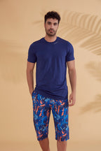 Lycra Navy Men's Swim Shirts T2343 Erkek Tişört La Vie Bien Lycra Navy Men's Swim Shirts T2343
