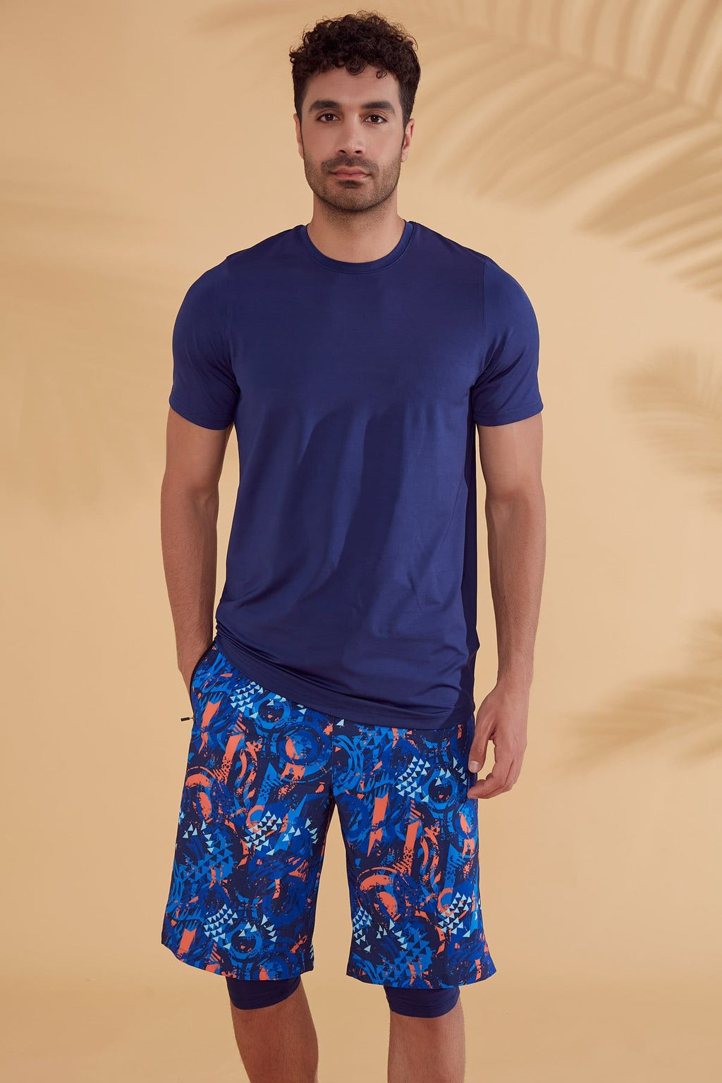 Lycra Navy Men's Swim Shirts T2344 Erkek Tişört La Vie Bien Lycra Navy Men's Swim Shirts T2344