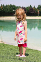 Lycra Pink Kids Swimsuit K2202 Kız Çocuk Mayo La Vie Bien Lycra Pink Kids Swimsuit K2202