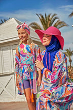 Lycra Royal Blue Burkini Modest Swimwear M2483 Covered Burkini Swimwear La Vie Bien Lycra Royal Blue Burkini Modest Swimwear M2483