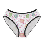 Macaron party Pattern Women's Brief underwear, French Pastry Print, Pink Sprinkles All Over Prints La Vie Bien Macaron party Pattern Women's Brief underwear, French Pastry Print, Pink Sprinkles