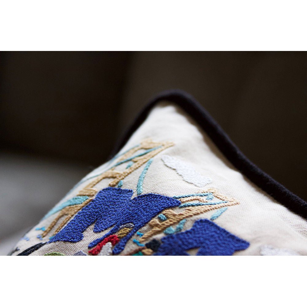 Mackinac Island Hand - Embroidered Pillow by Cat Studio Pillows La Vie Bien Mackinac Island Hand - Embroidered Pillow by Cat Studio