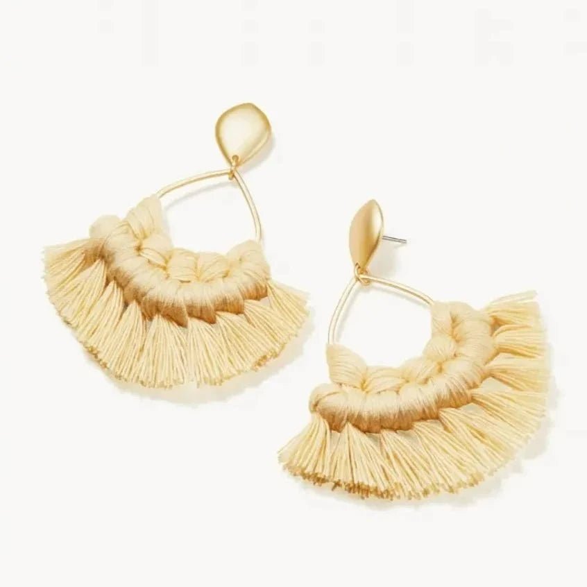 Macrame Earrings - Available in Four Colors Jewelry La Vie Bien Macrame Earrings - Available in Four Colors