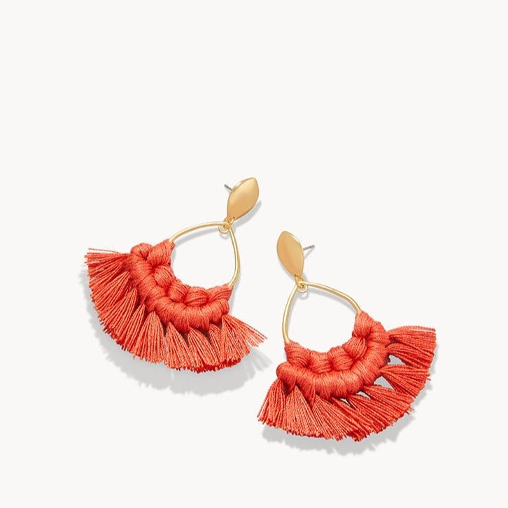 Macrame Earrings - Available in Four Colors Jewelry La Vie Bien Macrame Earrings - Available in Four Colors