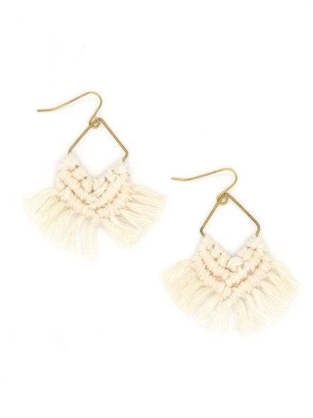 Macrame Earrings by Fair Anita