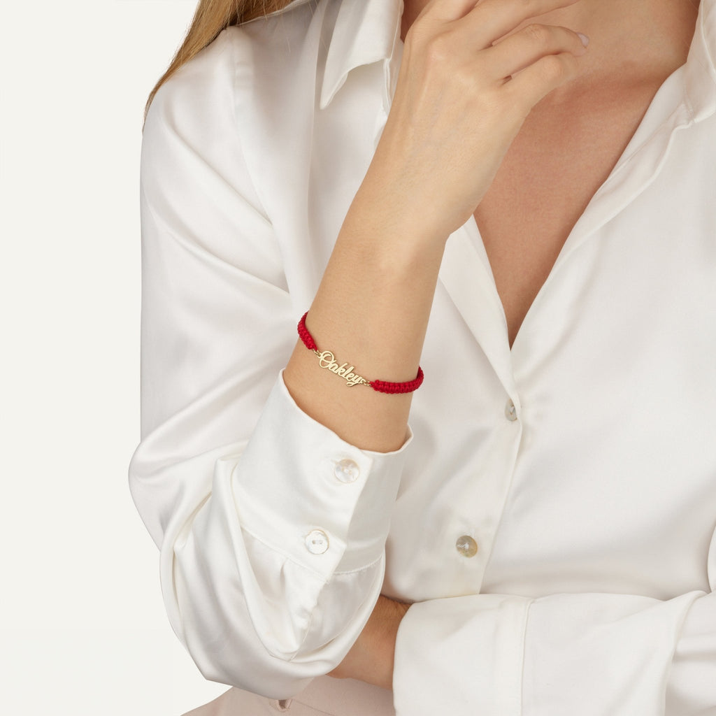 Macrame Name Bracelet La Vie Bien Macrame Name Bracelet