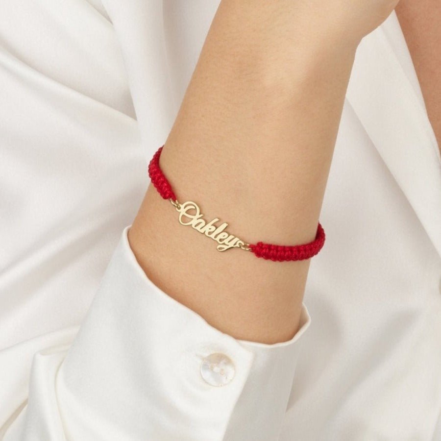 Macrame Name Bracelet La Vie Bien Macrame Name Bracelet