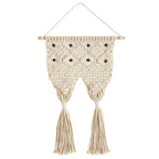 Macrame Two Pocket Plant Holder | Hanging Wall Flower Plant Hanger | 31" x 17" by The Bullish Store