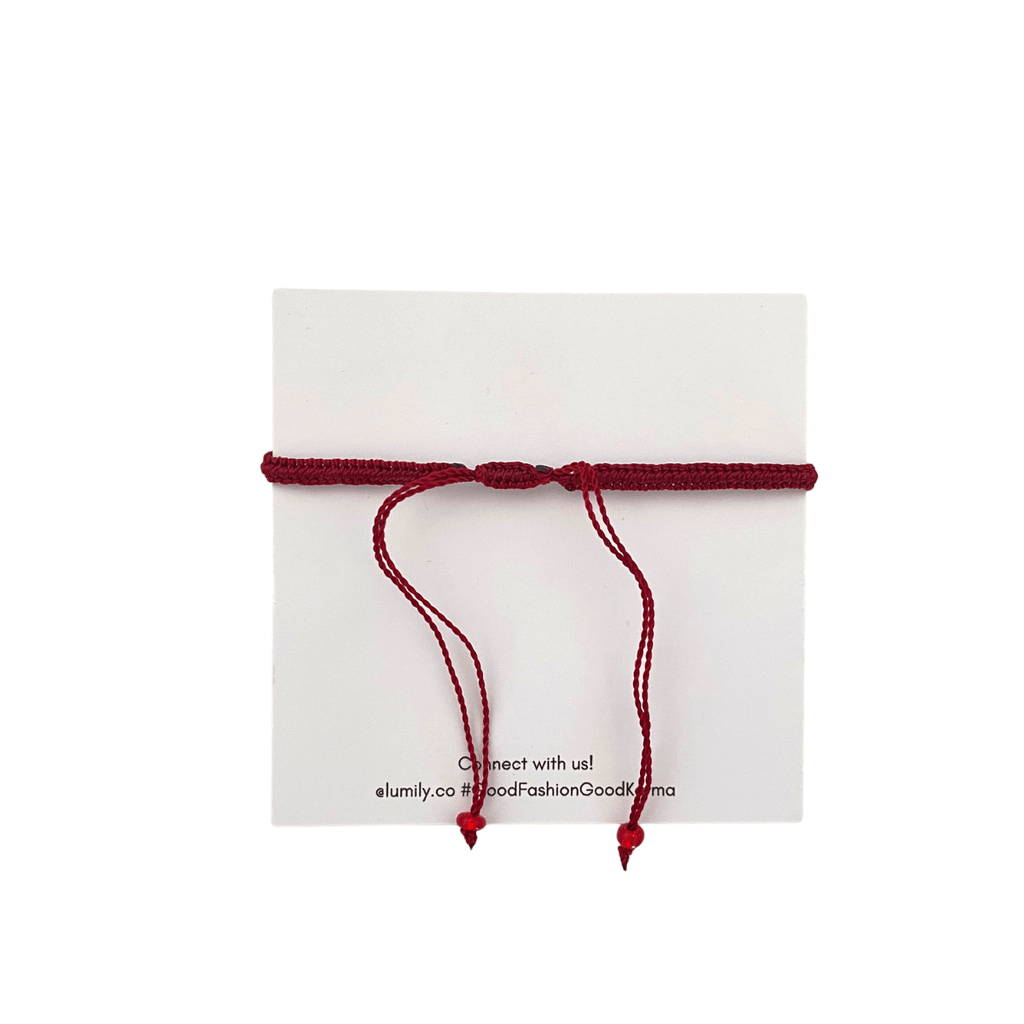 Macrame Woven Heart Wings Pull String Bracelet - Mexico Bracelets La Vie Bien Macrame Woven Heart Wings Pull String Bracelet - Mexico