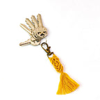 Macrame Zipper Pull Boho Bag Charm Tassel Decor - Thailand Zipper Pulls La Vie Bien Macrame Zipper Pull Boho Bag Charm Tassel Decor - Thailand