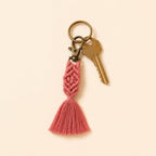 Macrame Zipper Pull Boho Bag Charm Tassel Decor - Thailand