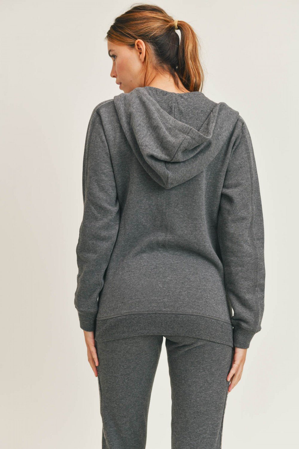 Made for Sundays Zip - Up Hoodie Jacket Sweatshirt La Vie Bien Made for Sundays Zip - Up Hoodie Jacket