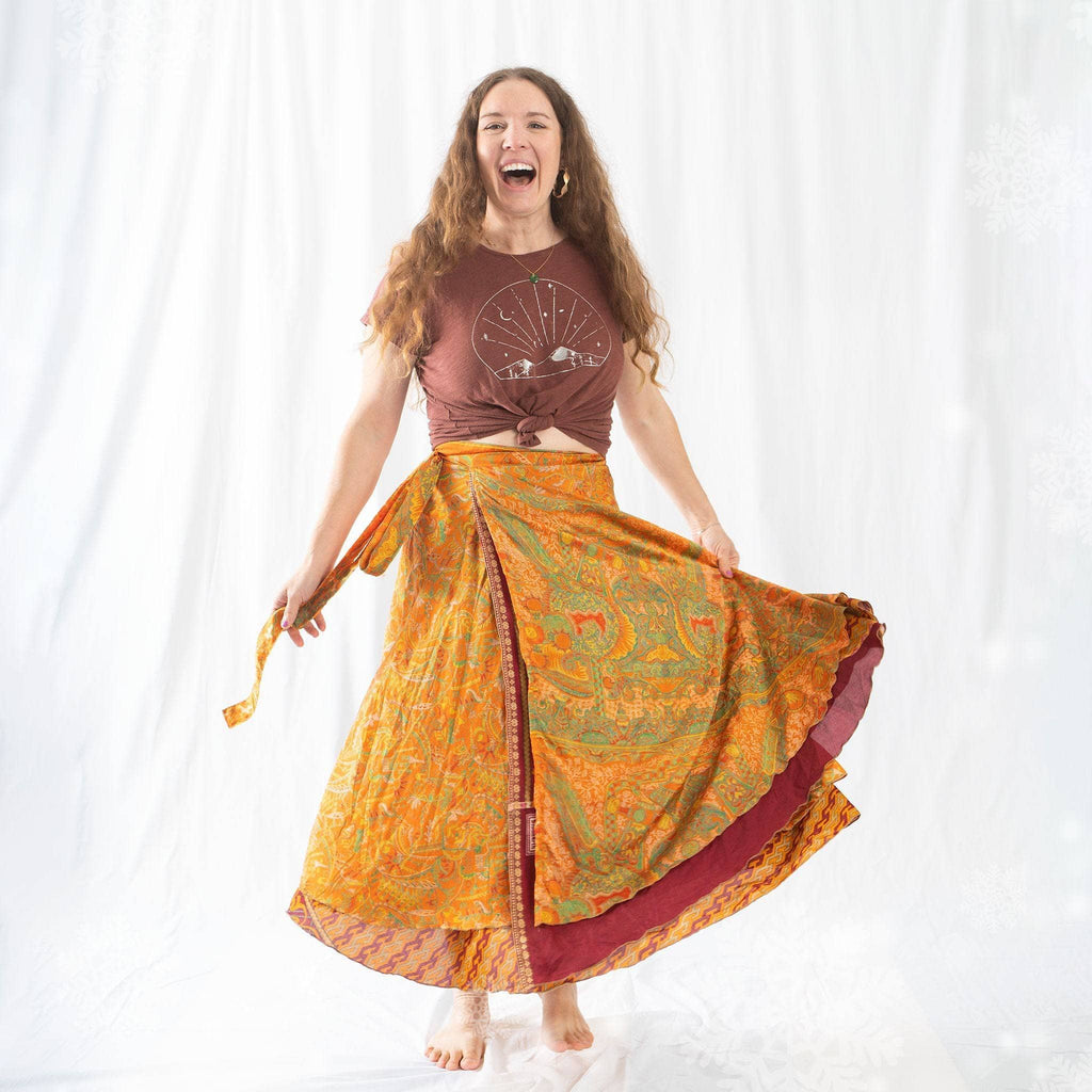 Made With Love: The Original Saree Wrap Skirt Clothing and Accessories La Vie Bien Made With Love: The Original Saree Wrap Skirt