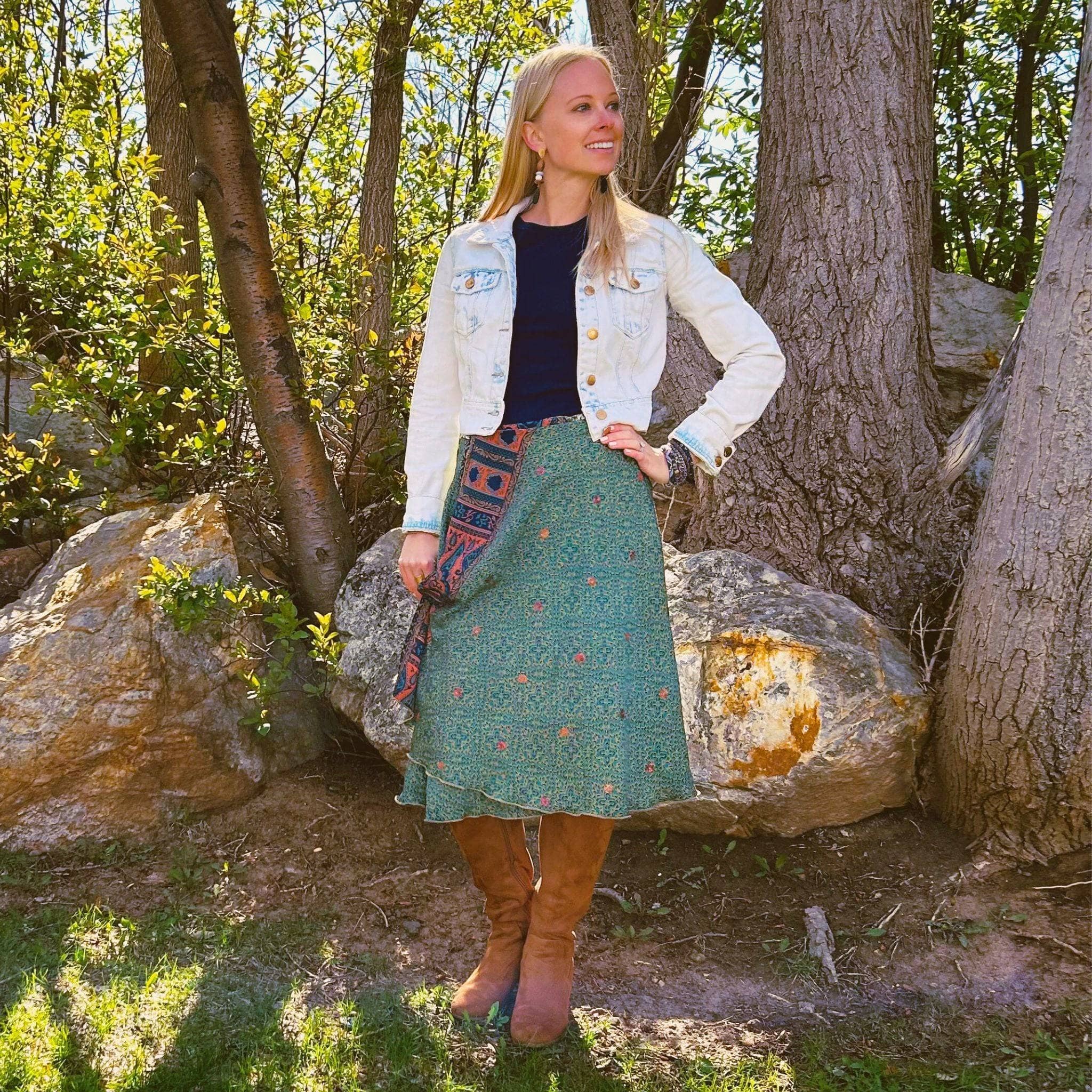 Made With Love: The Original Saree Wrap Skirt Clothing and Accessories La Vie Bien Made With Love: The Original Saree Wrap Skirt