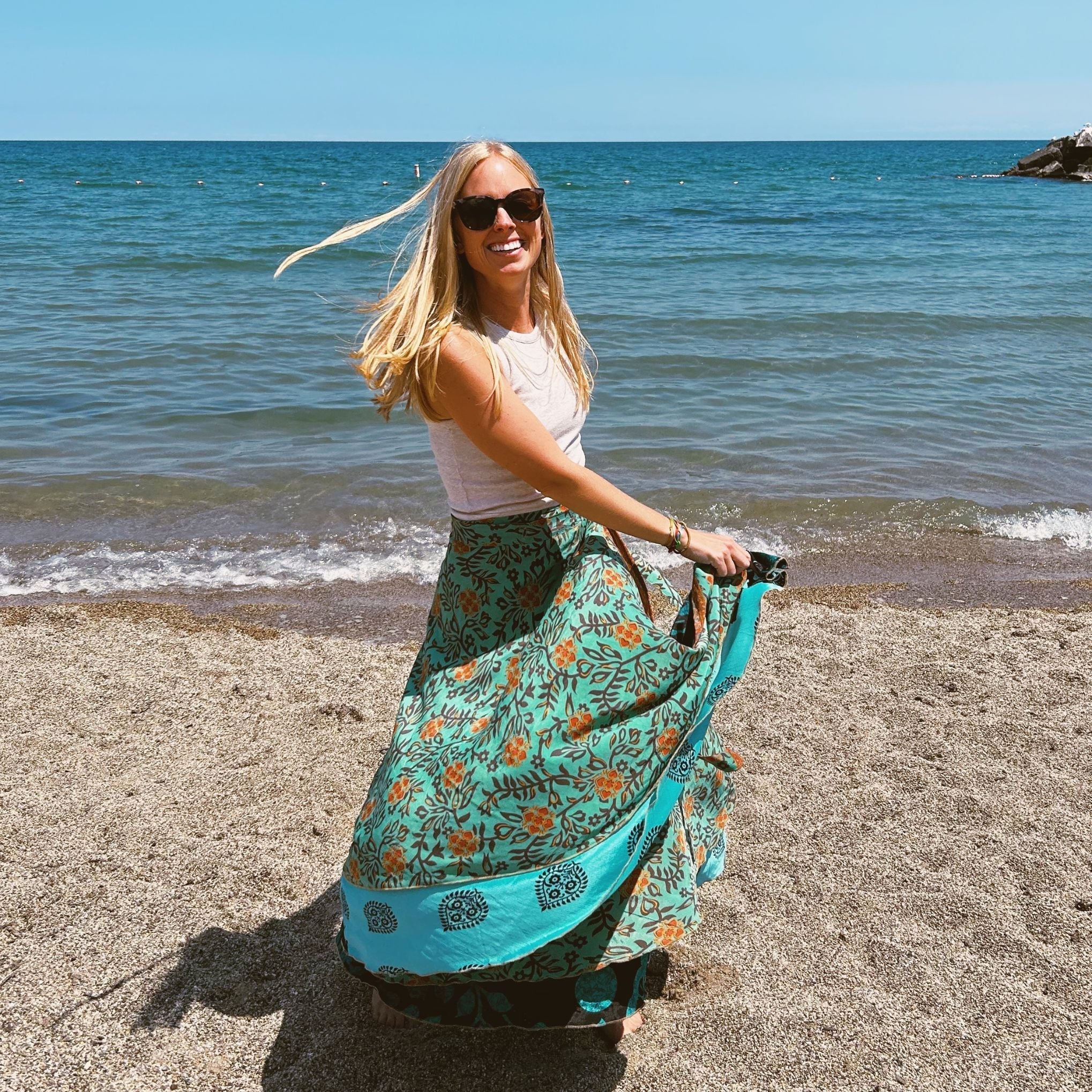 Made With Love: The Original Saree Wrap Skirt Clothing and Accessories La Vie Bien Made With Love: The Original Saree Wrap Skirt