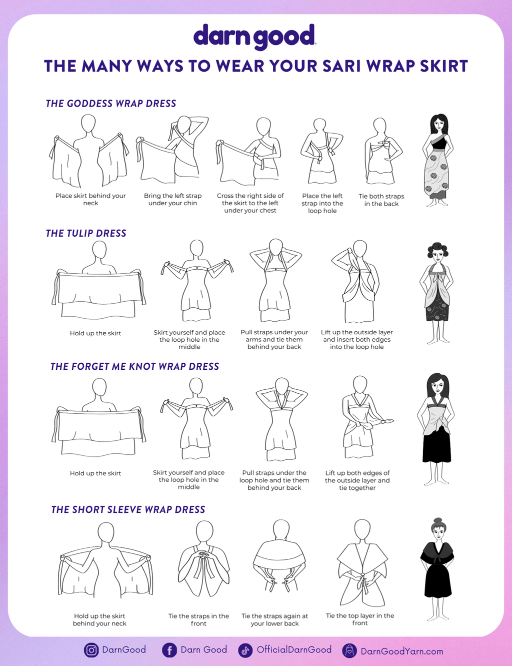 Made With Love: The Original Saree Wrap Skirt Clothing and Accessories La Vie Bien Made With Love: The Original Saree Wrap Skirt