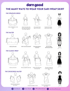 Made With Love: The Original Saree Wrap Skirt Clothing and Accessories La Vie Bien Made With Love: The Original Saree Wrap Skirt