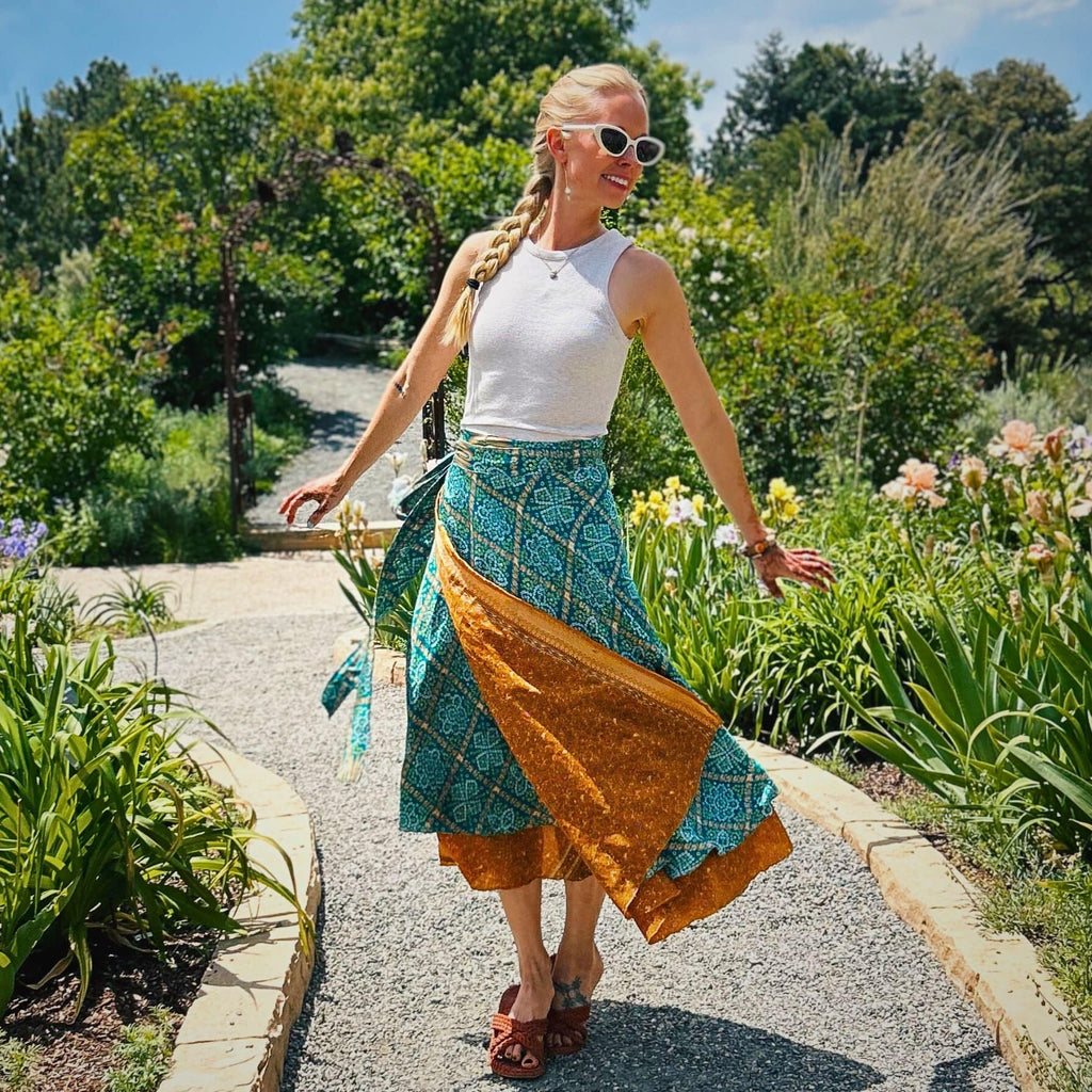 Made With Love: The Original Saree Wrap Skirt Clothing and Accessories La Vie Bien Made With Love: The Original Saree Wrap Skirt