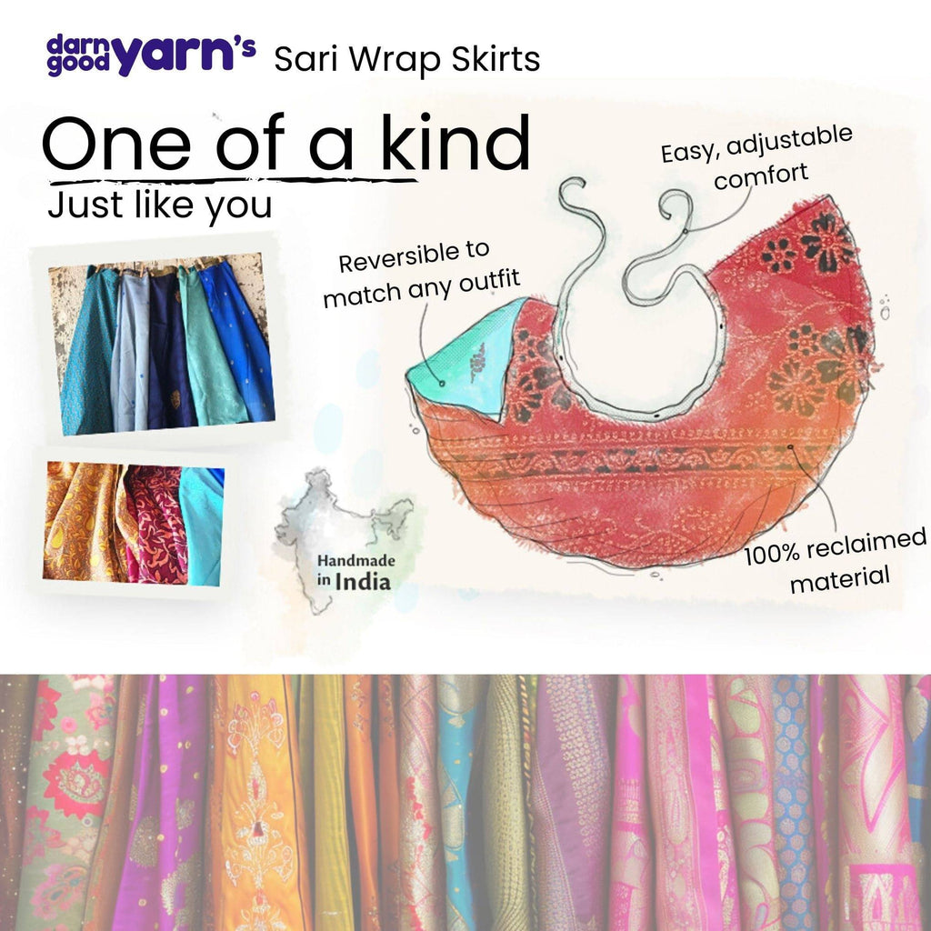 Made With Love: The Original Saree Wrap Skirt Clothing and Accessories La Vie Bien Made With Love: The Original Saree Wrap Skirt