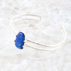 Madeleine Blue Lapis and Sterling Silver Cuff Bracelet by Barse Jewelry