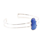 Madeleine Blue Lapis and Sterling Silver Cuff Bracelet by Barse Jewelry