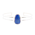 Madeleine Blue Lapis and Sterling Silver Cuff Bracelet by Barse Jewelry