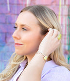 Madeleine Yellow Jade and Sterling Silver Ring by Barse Jewelry