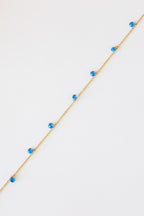 Madison Anklet in Blue by Rose & Clay