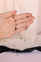 Madison Necklace in Black by Rose & Clay