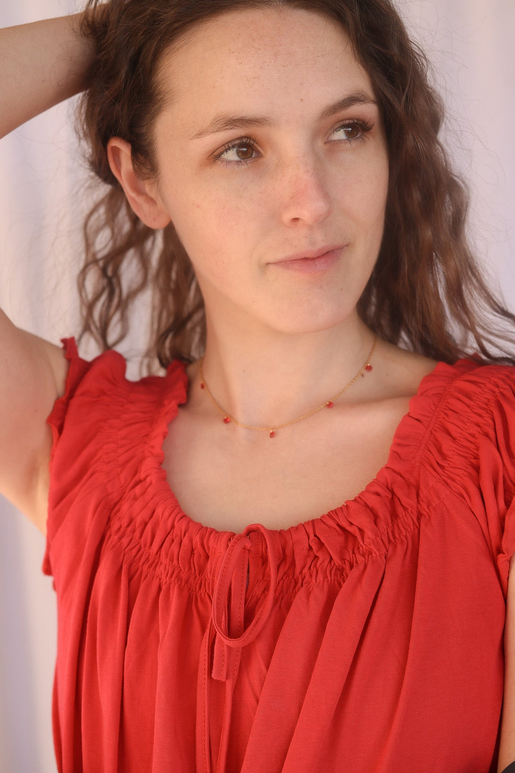 Madison Necklace in Red Necklace La Vie Bien Madison Necklace in Red