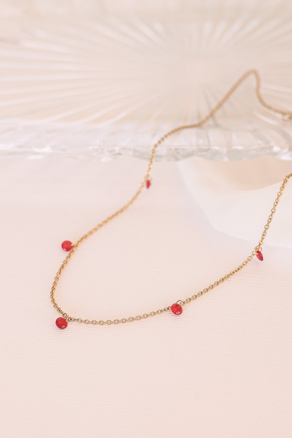 Madison Necklace in Red Necklace La Vie Bien Madison Necklace in Red