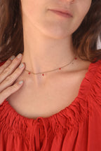 Madison Necklace in Red Necklace La Vie Bien Madison Necklace in Red