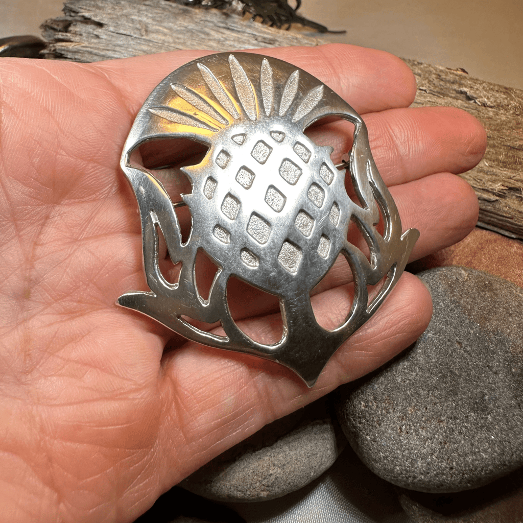 Mael Scottish Thistle Brooch - Handmade in Scotland Brooch La Vie Bien Mael Scottish Thistle Brooch - Handmade in Scotland