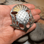 Mael Scottish Thistle Brooch - Handmade in Scotland Brooch La Vie Bien Mael Scottish Thistle Brooch - Handmade in Scotland