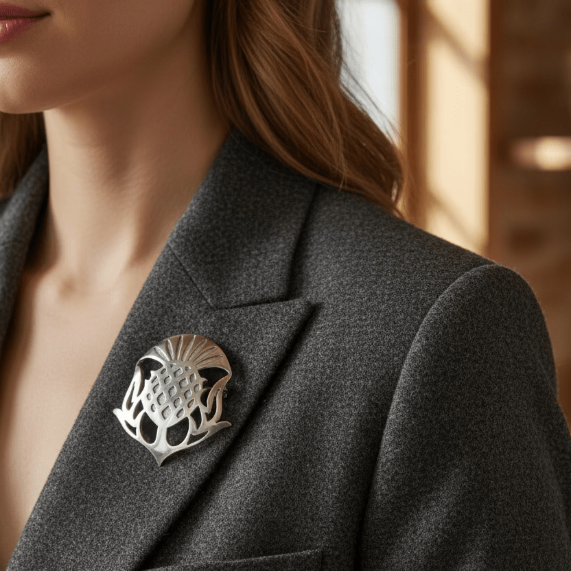 Mael Scottish Thistle Brooch - Handmade in Scotland Brooch La Vie Bien Mael Scottish Thistle Brooch - Handmade in Scotland
