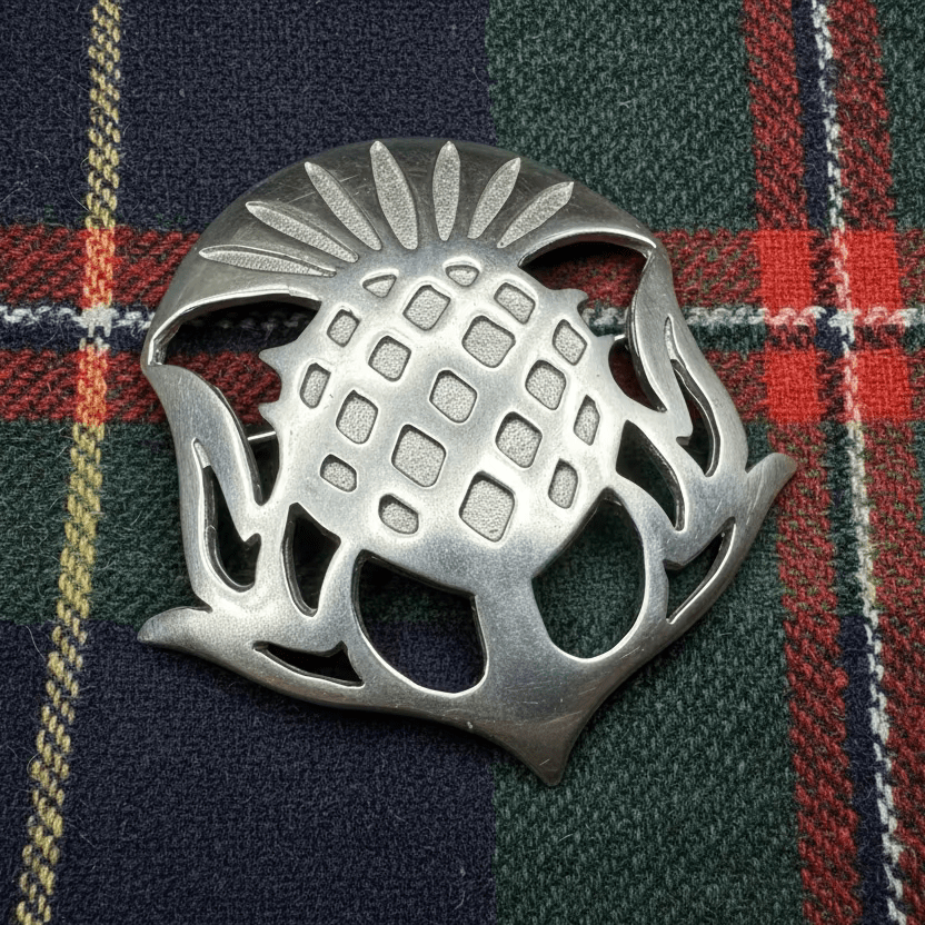 Mael Scottish Thistle Brooch - Handmade in Scotland Brooch La Vie Bien Mael Scottish Thistle Brooch - Handmade in Scotland