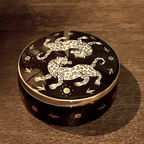 Maenad Glazed Porcelain Round Box