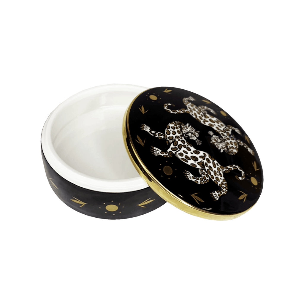 Maenad Glazed Porcelain Round Box