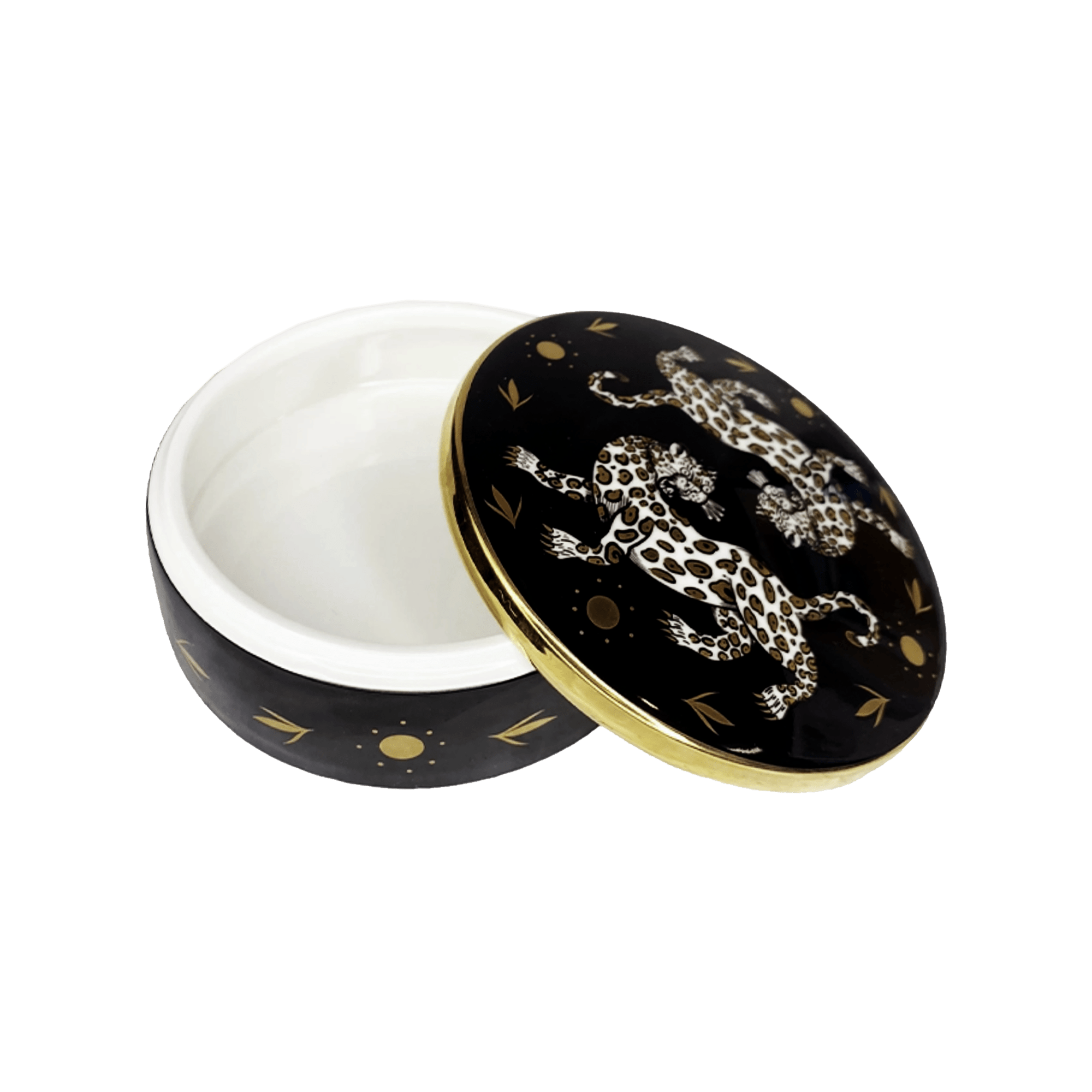 Maenad Glazed Porcelain Round Box