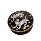Maenad Glazed Porcelain Round Box