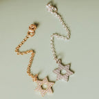 Magen David Crystal Statement Drop Earrings by Salt Sparkle Shalom