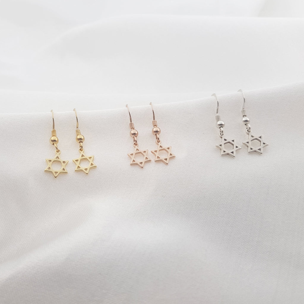 Magen David Dangle Earrings (Pair) La Vie Bien Magen David Dangle Earrings (Pair)