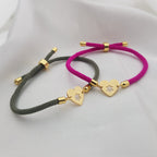 Magen David Heart Cord Bracelet La Vie Bien Magen David Heart Cord Bracelet