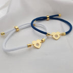 Magen David Heart Cord Bracelet La Vie Bien Magen David Heart Cord Bracelet