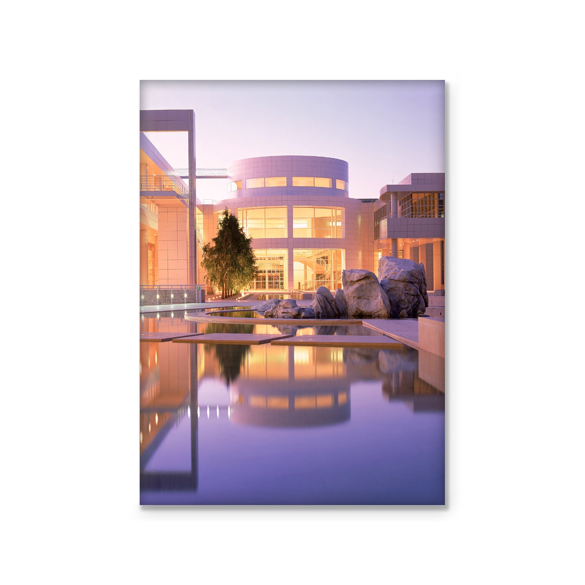 Magnet - Getty Center Courtyard at Dusk STATIONERY La Vie Bien Magnet - Getty Center Courtyard at Dusk