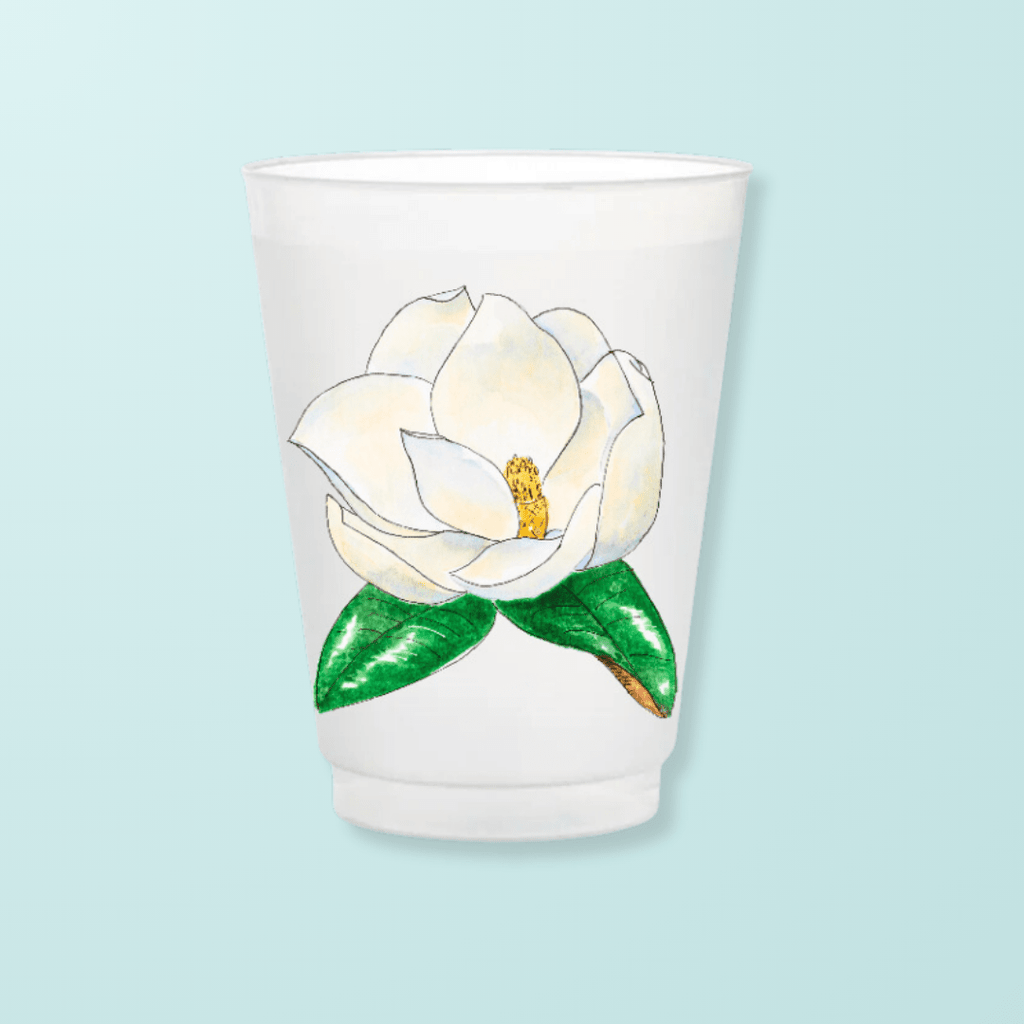 Magnolia Frosted Cups Frosted Cups La Vie Bien Magnolia Frosted Cups